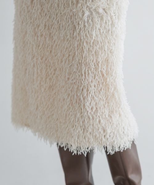 LOWRYS FARM（ローリーズファーム）の「フェザータイトスカート　136543（スカート・レディース・ブラック/アイボリー/グレー・FREE）」の15枚目の写真