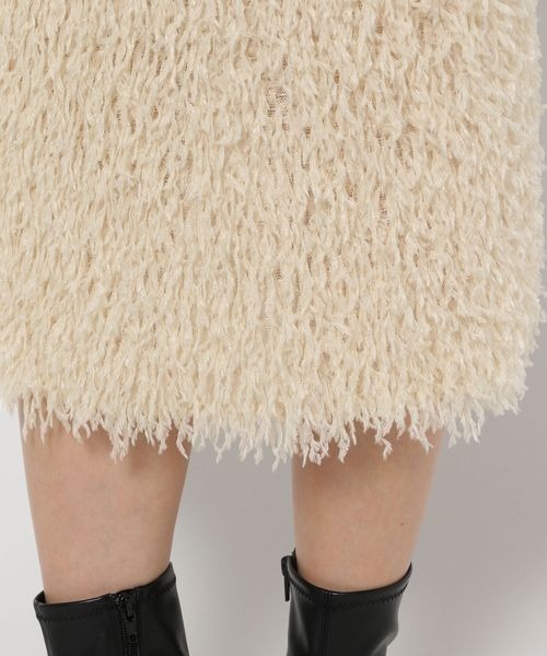 LOWRYS FARM（ローリーズファーム）の「フェザータイトスカート　136543（スカート・レディース・ブラック/アイボリー/グレー・FREE）」の13枚目の写真