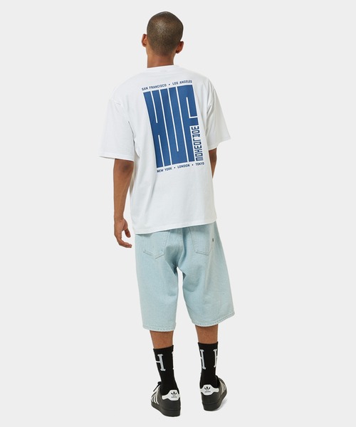 HUF（ハフ）の「BIG BLOCK TEE / HUF ハフ ヘビーウェイト プリント Tシャツ 半袖（Tシャツ/カットソー・メンズ・ブラック/ホワイト・SMALL/MEDIUM/LARGE/X-LARGE/XX-LARGE）」の10枚目の写真