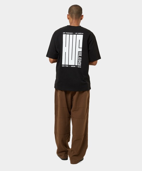 HUF（ハフ）の「BIG BLOCK TEE / HUF ハフ ヘビーウェイト プリント Tシャツ 半袖（Tシャツ/カットソー・メンズ・ブラック/ホワイト・SMALL/MEDIUM/LARGE/X-LARGE/XX-LARGE）」の14枚目の写真