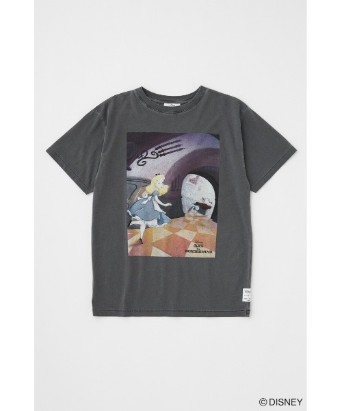 新品 Disney series created by MOUSSY カットソー セール】MD OT OVERSIZED Tシャツ / ALICE（Tシャツ/カットソー