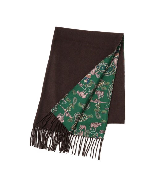 BEAMS PLUS / シルク カシミヤ リバーシブル ストール（マフラー