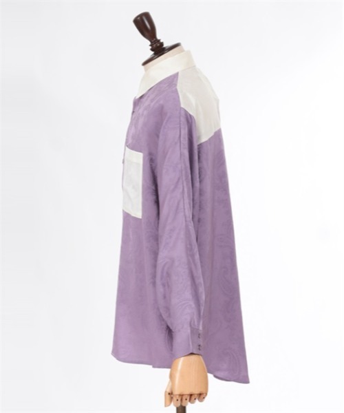 【セール】配色ドルマン長袖シャツ（シャツ/ブラウス）｜AXES-X（アクシーズエックス）