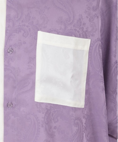 【セール】配色ドルマン長袖シャツ（シャツ/ブラウス）｜AXES-X（アクシーズエックス）