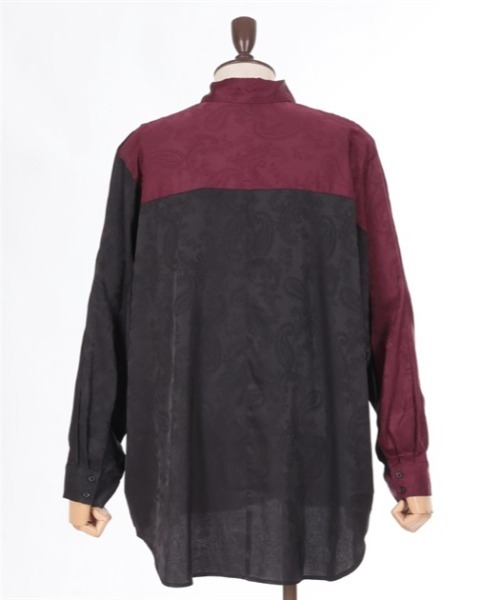 【セール】配色ドルマン長袖シャツ（シャツ/ブラウス）｜AXES-X（アクシーズエックス）