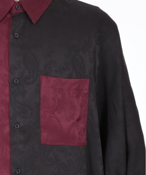 【セール】配色ドルマン長袖シャツ（シャツ/ブラウス）｜AXES-X（アクシーズエックス）