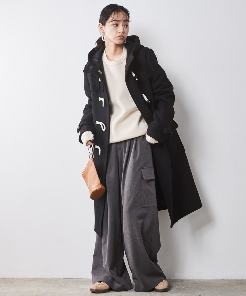 CHIC STYLE（シックスタイル）の「アームウォーマー付クルーネックニットプルオーバー ＜大きいサイズ有＞シックスタイル（ニット/セーター・レディース・グレー/アイボリー/ブラック/ブラウン・M/L/LL/3L/4L/5L）」の9枚目の写真