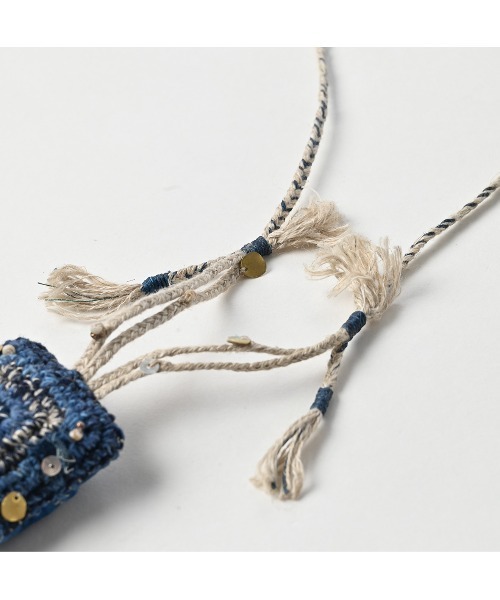 45R（フォーティファイブアール）の「藍かぎ針のネックレス（ネックレス・レディース・インディゴブルー・FREE）」の4枚目の写真