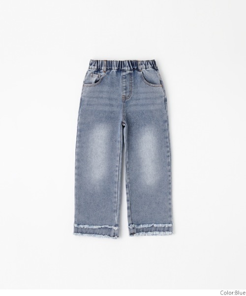coca（coca）（コカ）の「キッズ ダブルフリンジデニムパンツ（デニムパンツ・キッズ・ブルー・120/130/140/150）」の11枚目の写真