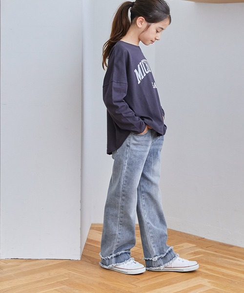 coca（coca）（コカ）の「キッズ ダブルフリンジデニムパンツ（デニムパンツ・キッズ・ブルー・120/130/140/150）」の7枚目の写真