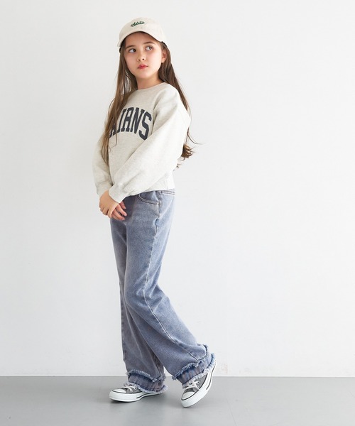 coca（coca）（コカ）の「キッズ ダブルフリンジデニムパンツ（デニムパンツ・キッズ・ブルー・120/130/140/150）」の8枚目の写真