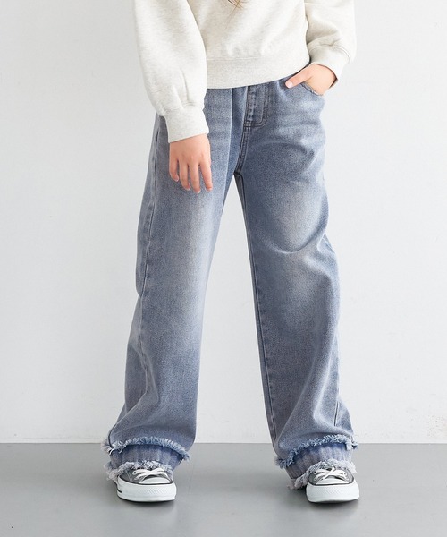 coca（coca）（コカ）の「キッズ ダブルフリンジデニムパンツ（デニムパンツ・キッズ・ブルー・120/130/140/150）」の9枚目の写真
