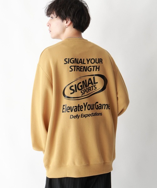 SIGNAL SPORTS（シグナルスポーツ）の「【SIGNAL SPORTS】ヘビーウェイトコットン/ゲームプリント裏毛クルーネックスウェット（スウェット・メンズ・ホワイト/ブラック/イエロー・MEDIUM/LARGE）」の20枚目の写真