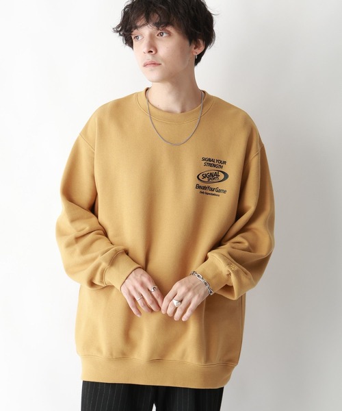 SIGNAL SPORTS（シグナルスポーツ）の「【SIGNAL SPORTS】ヘビーウェイトコットン/ゲームプリント裏毛クルーネックスウェット（スウェット・メンズ・ホワイト/ブラック/イエロー・MEDIUM/LARGE）」の22枚目の写真