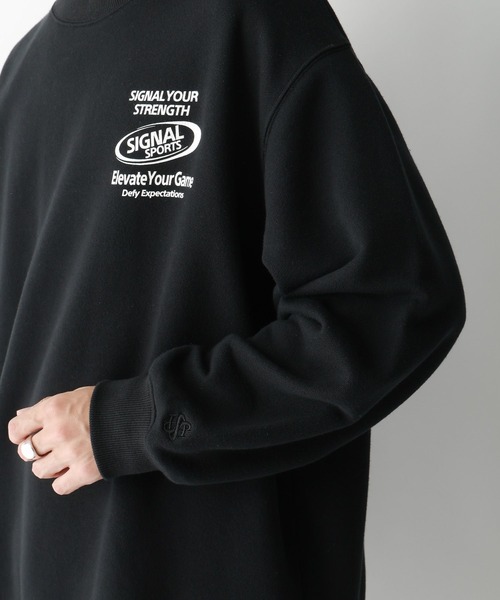 SIGNAL SPORTS（シグナルスポーツ）の「【SIGNAL SPORTS】ヘビーウェイトコットン/ゲームプリント裏毛クルーネックスウェット（スウェット・メンズ・ホワイト/ブラック/イエロー・MEDIUM/LARGE）」の14枚目の写真