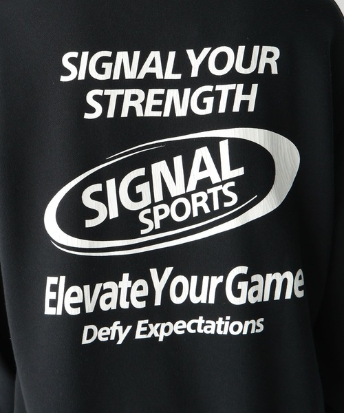 SIGNAL SPORTS（シグナルスポーツ）の「【SIGNAL SPORTS】ヘビーウェイトコットン/ゲームプリント裏毛クルーネックスウェット（スウェット・メンズ・ホワイト/ブラック/イエロー・MEDIUM/LARGE）」の9枚目の写真