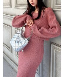 RESEXXY | グリッタールーズニットトップス【セットアップ着用可能】(ニット/セーター)