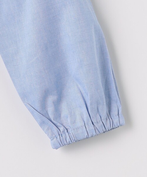 green label relaxing（グリーンレーベルリラクシング）の「【別注】＜Pluckys＞EX フリル ブラウス  / キッズ  100cm-130cm（シャツ/ブラウス・キッズ・ホワイト/ライトブルー・100cm/110cm/130cm/120cm）」の7枚目の写真