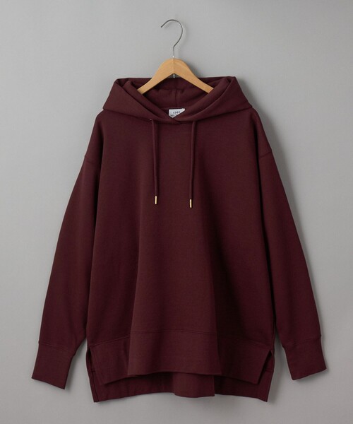 coen（コーエン）の「CVC裏起毛フーディーパーカー（パーカー・レディース・ワインレッド/ブラック/オフホワイト・M/L）」の14枚目の写真