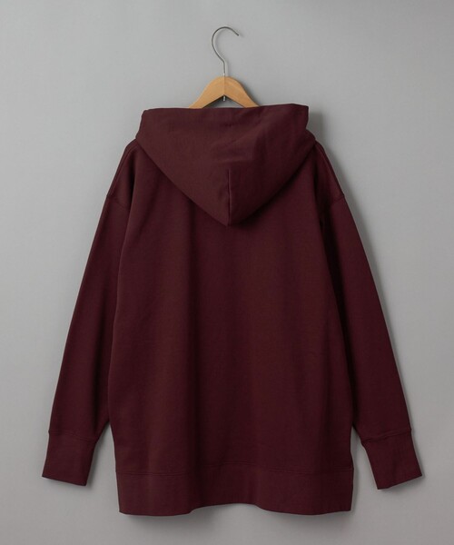 coen（コーエン）の「CVC裏起毛フーディーパーカー（パーカー・レディース・ワインレッド/ブラック/オフホワイト・M/L）」の13枚目の写真