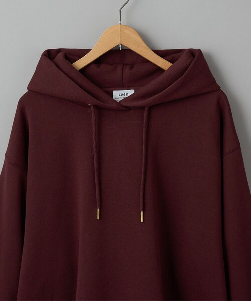 coen（コーエン）の「CVC裏起毛フーディーパーカー（パーカー・レディース・ワインレッド/ブラック/オフホワイト・M/L）」の12枚目の写真
