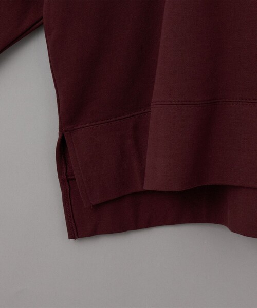coen（コーエン）の「CVC裏起毛フーディーパーカー（パーカー・レディース・ワインレッド/ブラック/オフホワイト・M/L）」の10枚目の写真