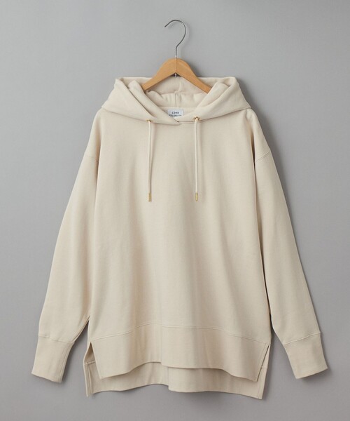 coen（コーエン）の「CVC裏起毛フーディーパーカー（パーカー・レディース・ワインレッド/ブラック/オフホワイト・M/L）」の4枚目の写真