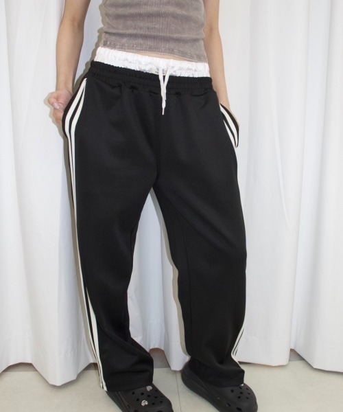 セール】LAYERD JERSEY PANTS/レイヤードジャージパンツ（その他