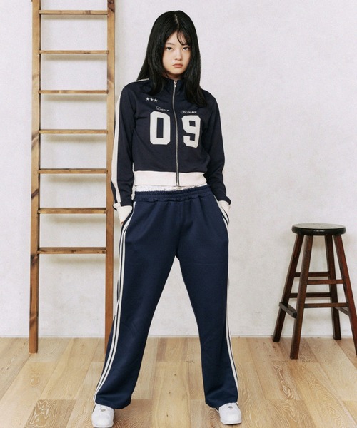 FCMM(エフシーエムエム)の「LAYERD JERSEY PANTS/レイヤードジャージパンツ(その他パンツ・レディース・ネイビー/ブラック/アイボリー・SMALL/MEDIUM)」の8枚目の写真