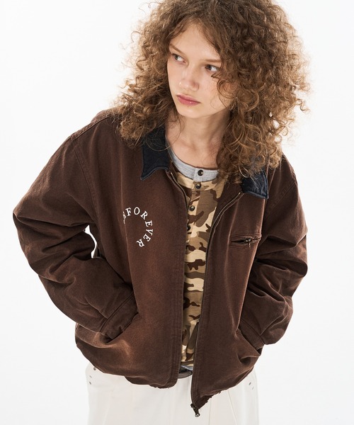 WISHFOREVERドローコードビンテージライクショートダックジャケット セール】DRAW CODE VINTAGE LIKE SHORT DAC JACKET/ドローコード