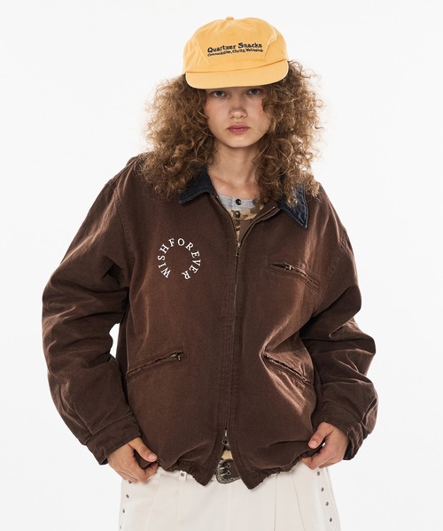 WISH FOR EVER ウィッシュフォーエバー ダックジャケット L DRAW CODE VINTAGE LIKE SHORT DAC JACKET/ドローコード