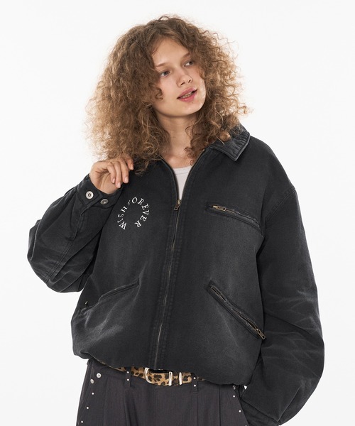 ジャケット・アウター WISH FOR EVER SHORT DAC JACKET DRAW CODE VINTAGE LIKE SHORT DAC JACKET/ドローコード
