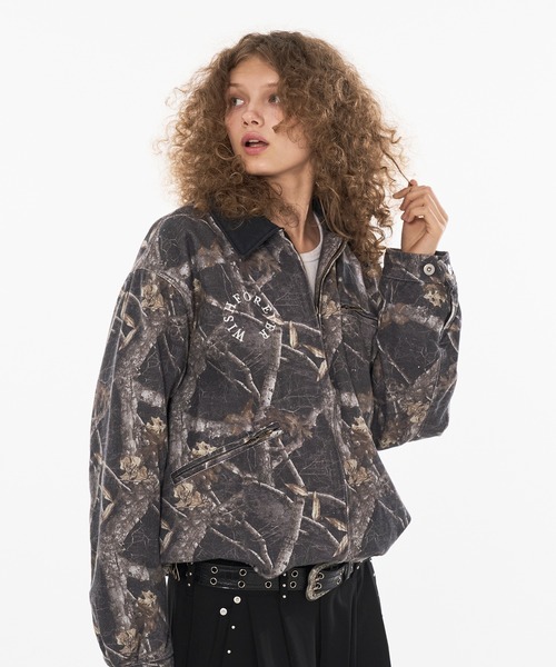 WISHFOREVER ビンテージライクショートダックジャケット DRAW CODE VINTAGE LIKE SHORT DAC JACKET/ドローコード