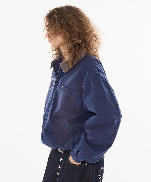 wish for ever 短丈ジャケット　ブルゾン DRAW CODE VINTAGE LIKE SHORT DAC JACKET/ドローコード