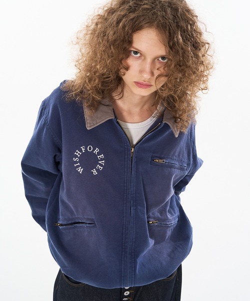 WISHFOREVER ビンテージライクショートダックジャケット DRAW CODE VINTAGE LIKE SHORT DAC JACKET/ドローコード