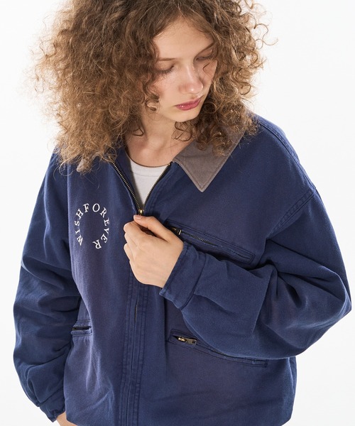 DRAW CODE VINTAGE LIKE SHORT DAC JACKET/ドローコード