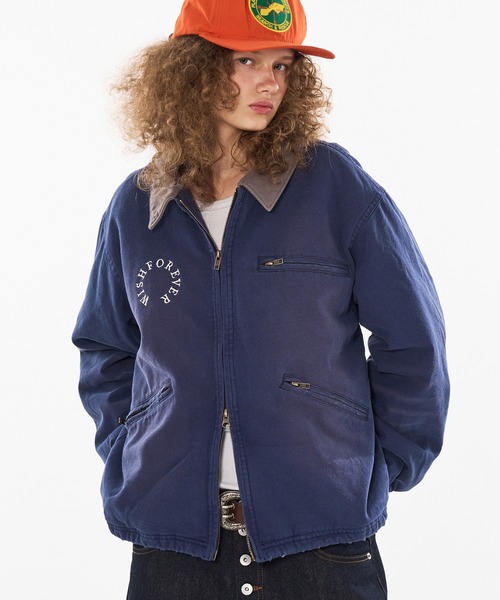 WISHFOREVERドローコードビンテージライクショートダックジャケット DRAW CODE VINTAGE LIKE SHORT DAC JACKET/ドローコード
