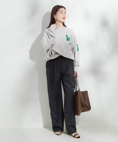 INSCRIRE（アンスクリア）の「《追加2》《別注》【INSCRIRE /アンスクリア】Asymmetry Sweat Shirt：スウェット（スウェット・レディース・チャコールグレー/ブラック・MEDIUM）」の12枚目の写真