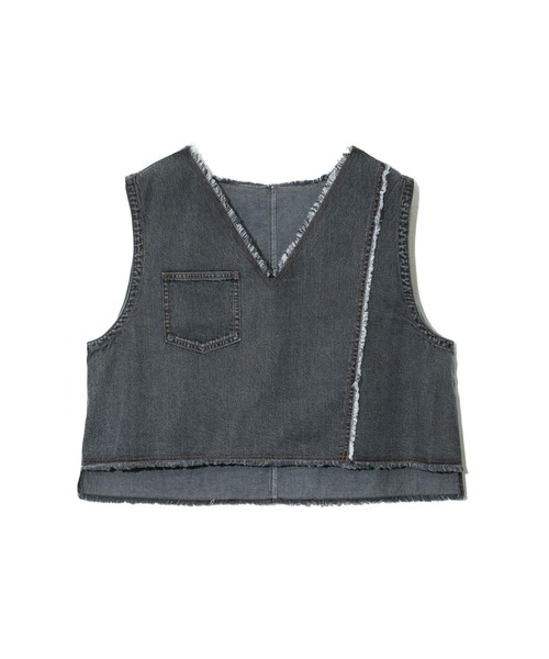 【セール】Cotopone/コトポーネ リメイクフリンジベスト（ベスト）｜go slow caravan（ゴースローキャラバン） 4,994円