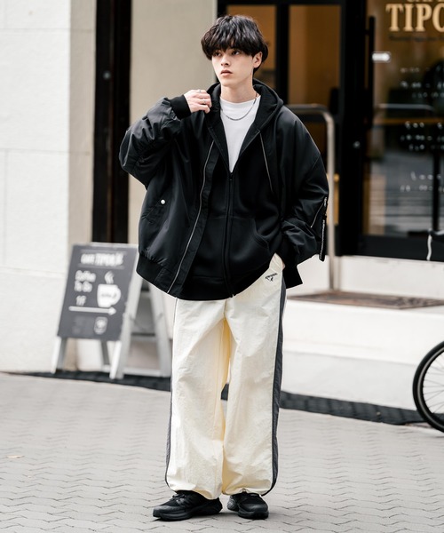 KANGOL(カンゴール)の「KANGOL カンゴール 別注コラボトラックパンツ(その他パンツ・メンズ・ネイビー/グレー/アイボリー/ブラック・L/M/XL)」の19枚目の写真