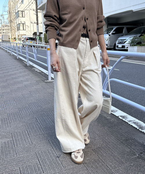 JOURNAL STANDARD（ジャーナルスタンダード）の「ワイドコールパンツ（その他パンツ・レディース・アイボリー/ブラウン/ピンク・36/38/40）」の9枚目の写真