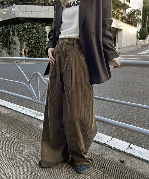 JOURNAL STANDARD（ジャーナルスタンダード）の「ワイドコールパンツ（その他パンツ・レディース・アイボリー/ブラウン/ピンク・36/38/40）」の13枚目の写真