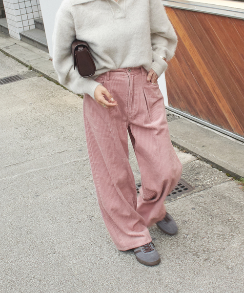 JOURNAL STANDARD（ジャーナルスタンダード）の「ワイドコールパンツ（その他パンツ・レディース・アイボリー/ブラウン/ピンク・36/38/40）」の14枚目の写真