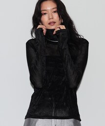 GALLEST | フロッキーチュールシアートップス(Tシャツ/カットソー)