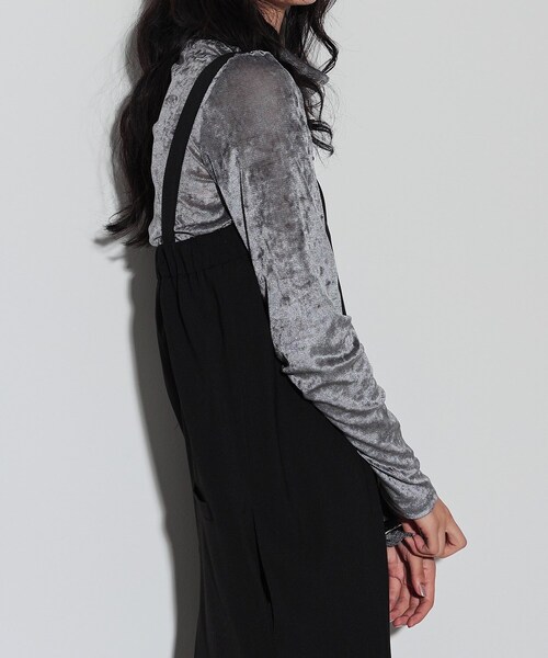 GALLEST（ギャレスト）の「◆フロッキーチュールシアートップス（Tシャツ/カットソー・レディース・ブラック/アイボリー/グレー・38）」の15枚目の写真