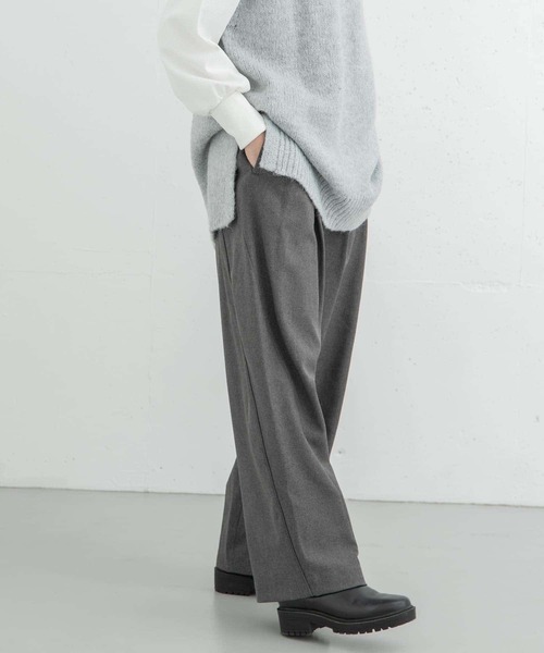 EKAL（エカル）の「タックカーブラインパンツ（その他パンツ・レディース・ブラウン/グレー/ブラック・ONE）」の9枚目の写真