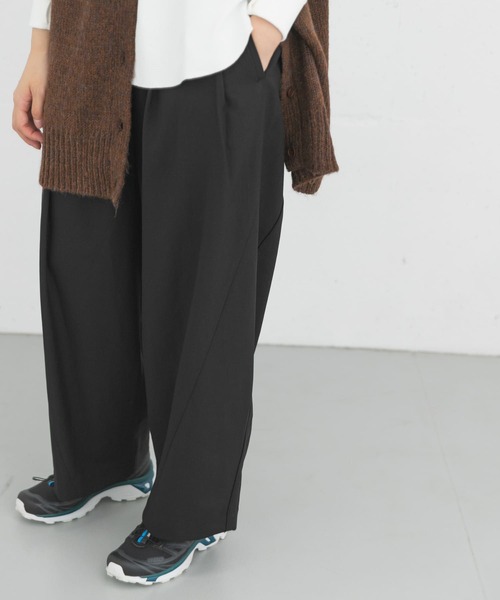 EKAL（エカル）の「タックカーブラインパンツ（その他パンツ・レディース・ブラウン/グレー/ブラック・ONE）」の14枚目の写真