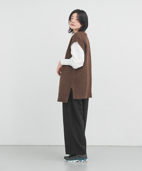 EKAL（エカル）の「タックカーブラインパンツ（その他パンツ・レディース・ブラウン/グレー/ブラック・ONE）」の16枚目の写真