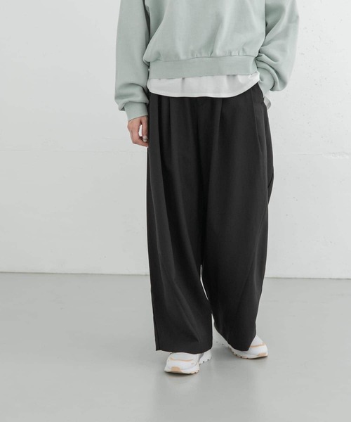 EKAL（エカル）の「タックカーブラインパンツ（その他パンツ・レディース・ブラウン/グレー/ブラック・ONE）」の17枚目の写真