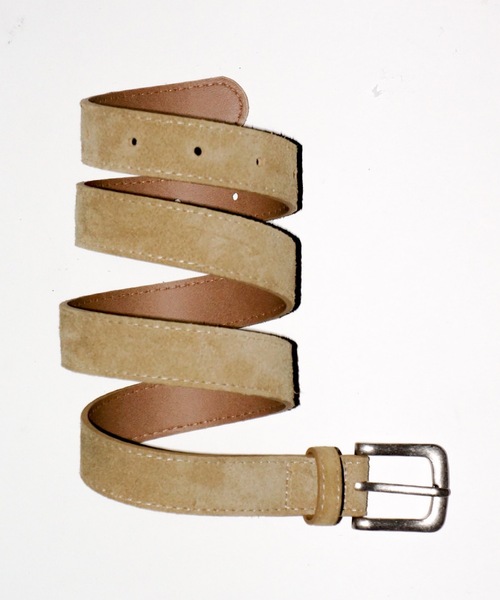 igi（イジ）の「SIMPLE SUEDE BELT / シンプルスエードベルト（ベルト・レディース・ブラック/ダークブラウン/ベージュ・FREE）」の3枚目の写真